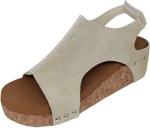 2025 Women's Platform Wedge Sandals, Women's Open Toe Buckle Ankle Strap Summer Spring Wedge Shoes, Comfort Sandals for Wedding Party