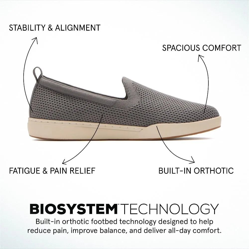 ABEO Women's Encore Knit Slip On Sneakers | Metatarsal Sneakers | Breathable Knit Slip On Sneakers | Womens Travel Sneakers | Built-in Metatarsal Pads
