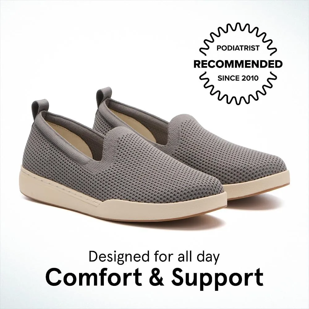 ABEO Women's Encore Knit Slip On Sneakers | Metatarsal Sneakers | Breathable Knit Slip On Sneakers | Womens Travel Sneakers | Built-in Metatarsal Pads