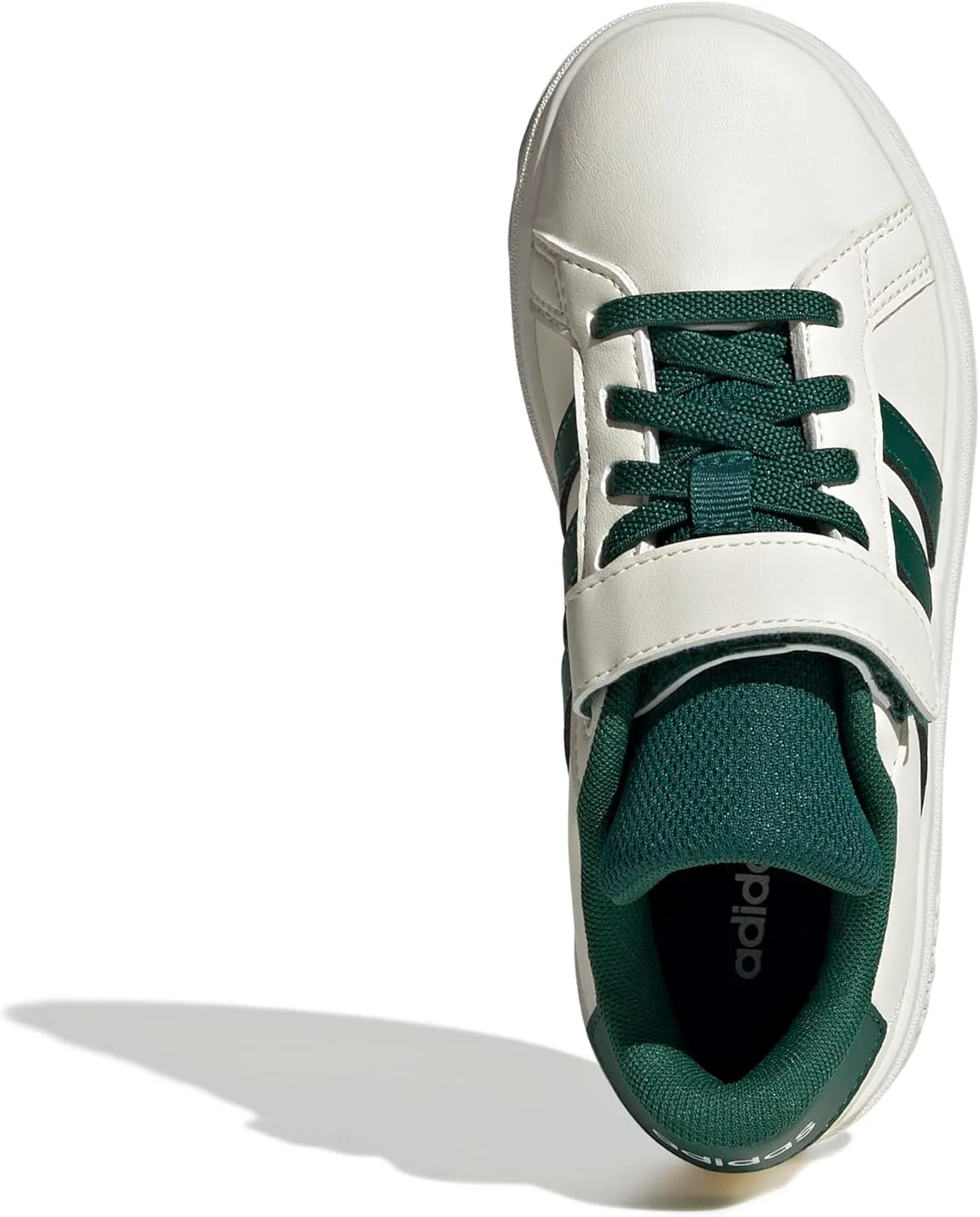 adidas Unisex-Child Grand Court 2.0 Elastic Lace & Strap Sneaker