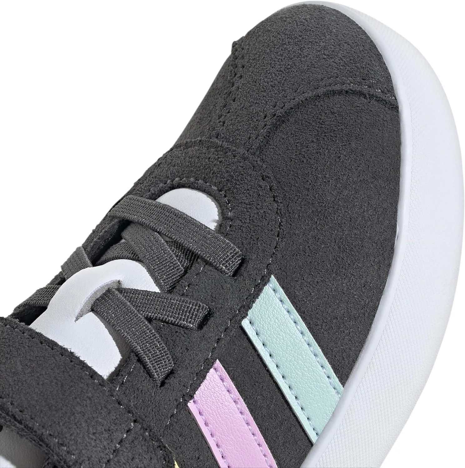 adidas Unisex-Child Vl Court 3.0 Elastic Lace Sneaker, EU