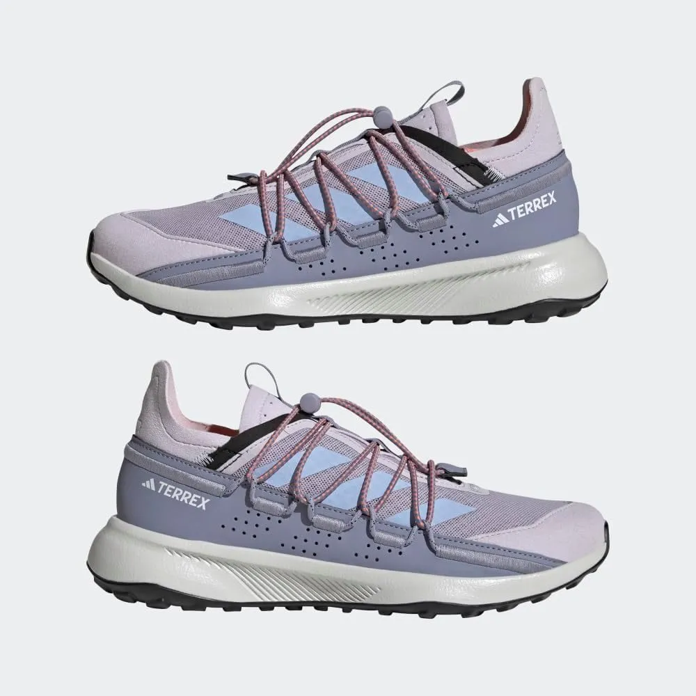 adidas Womens Terrex Voyager 21 Canvas Hiking Hiking Sneakers Shoes - Purple