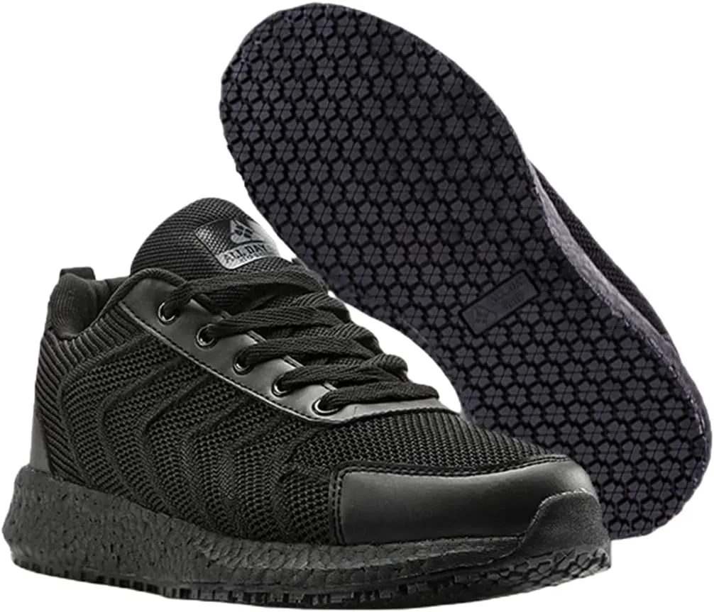 ALL DAY GRIP Men's Comfortable and Ultra Slip Resistant Shoes. Non Slip Work Sneakers for Healthcare and Food Service Workers