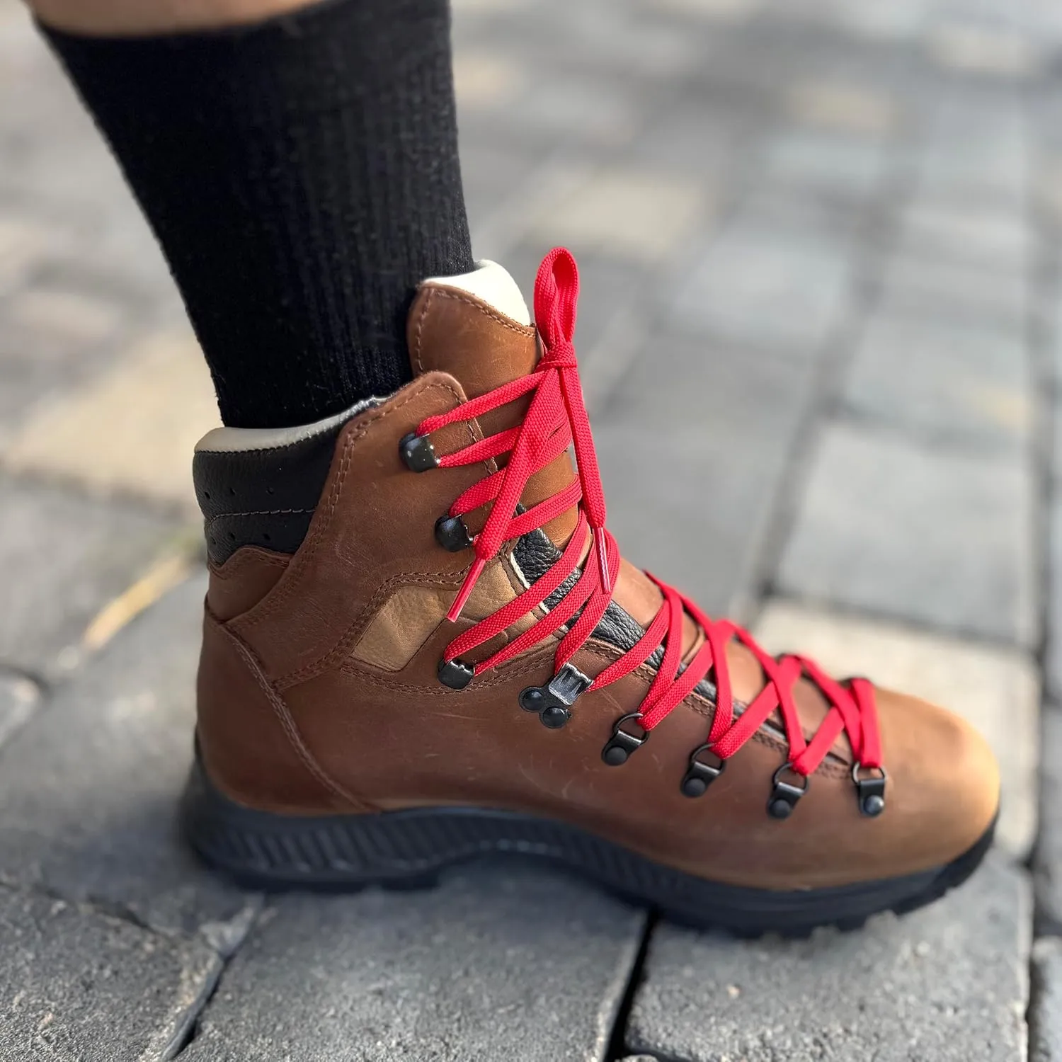 Alpina LADAKH Premium Men's Mountaineering Boots | Waterproof Full Leather Ankle High Shoes | Durable | Hand Made in Europe
