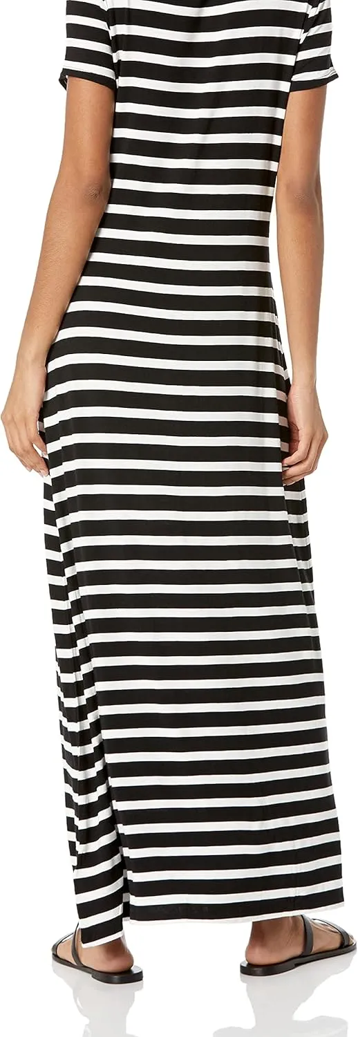 Amazon Essentials Women's Short-Sleeve Maxi Dress, Flowy