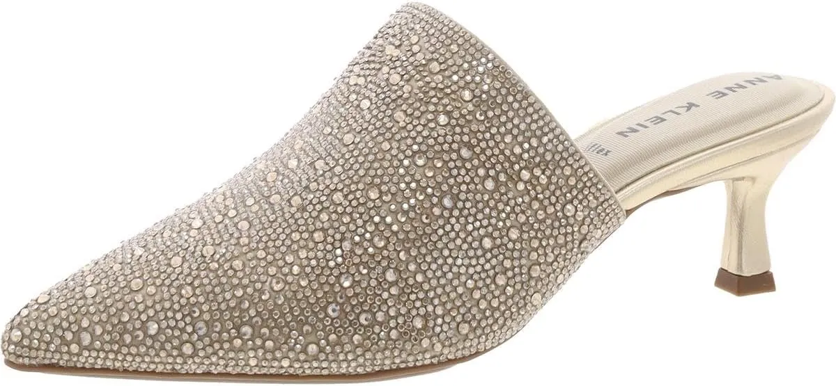 Anne Klein Womens Idelle Slip-on Pointed Toe Mules