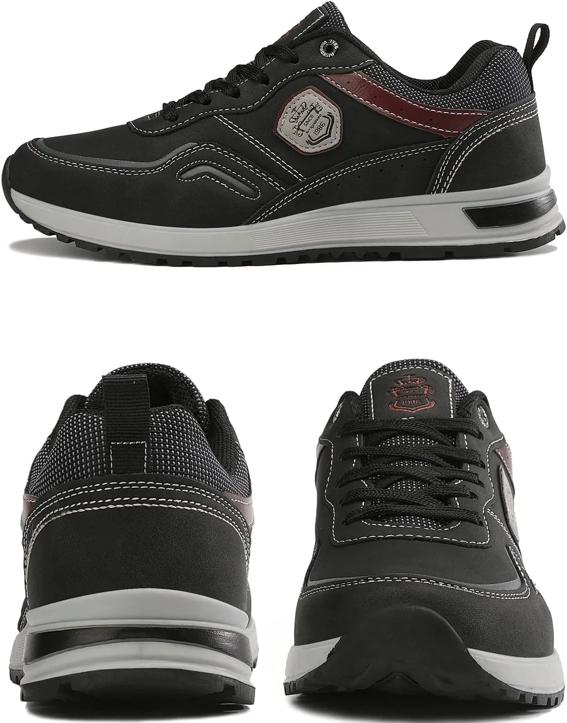 ARRIGO BELLO Men Shoes Casual Sneakers Fashion Low-Top Leather Non-Slip Walking Trainers Size 8-12