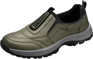 Athletic Fashion Sneakers for Men Comfortable Breathable Stretch Canvas Slip on Sneaker Memory Foam Hiking Shoes