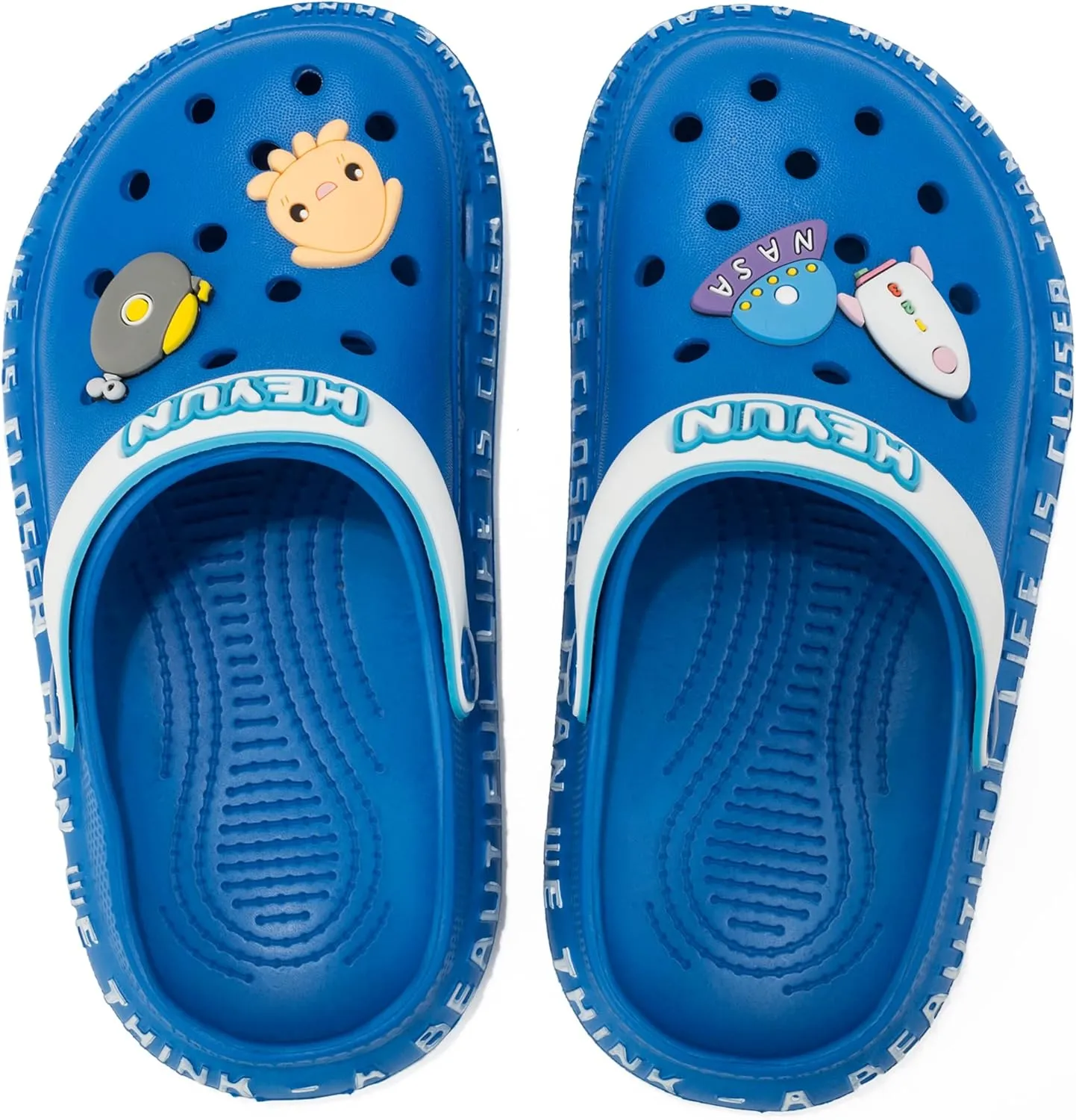 Azooken Kid's Cute Clogs Slides Boys Girls Slippers Beach Pool Shower Sandals Cartoon Garden Shoes(Toddler/Little Kids/Big Kids)