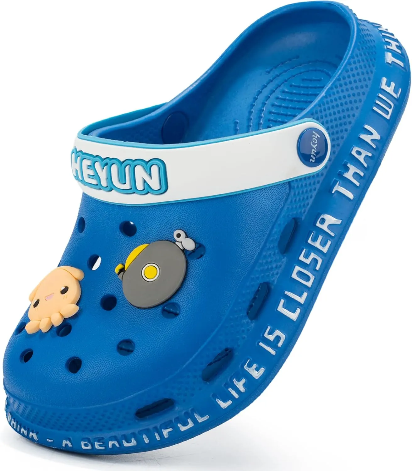Azooken Kid's Cute Clogs Slides Boys Girls Slippers Beach Pool Shower Sandals Cartoon Garden Shoes(Toddler/Little Kids/Big Kids)