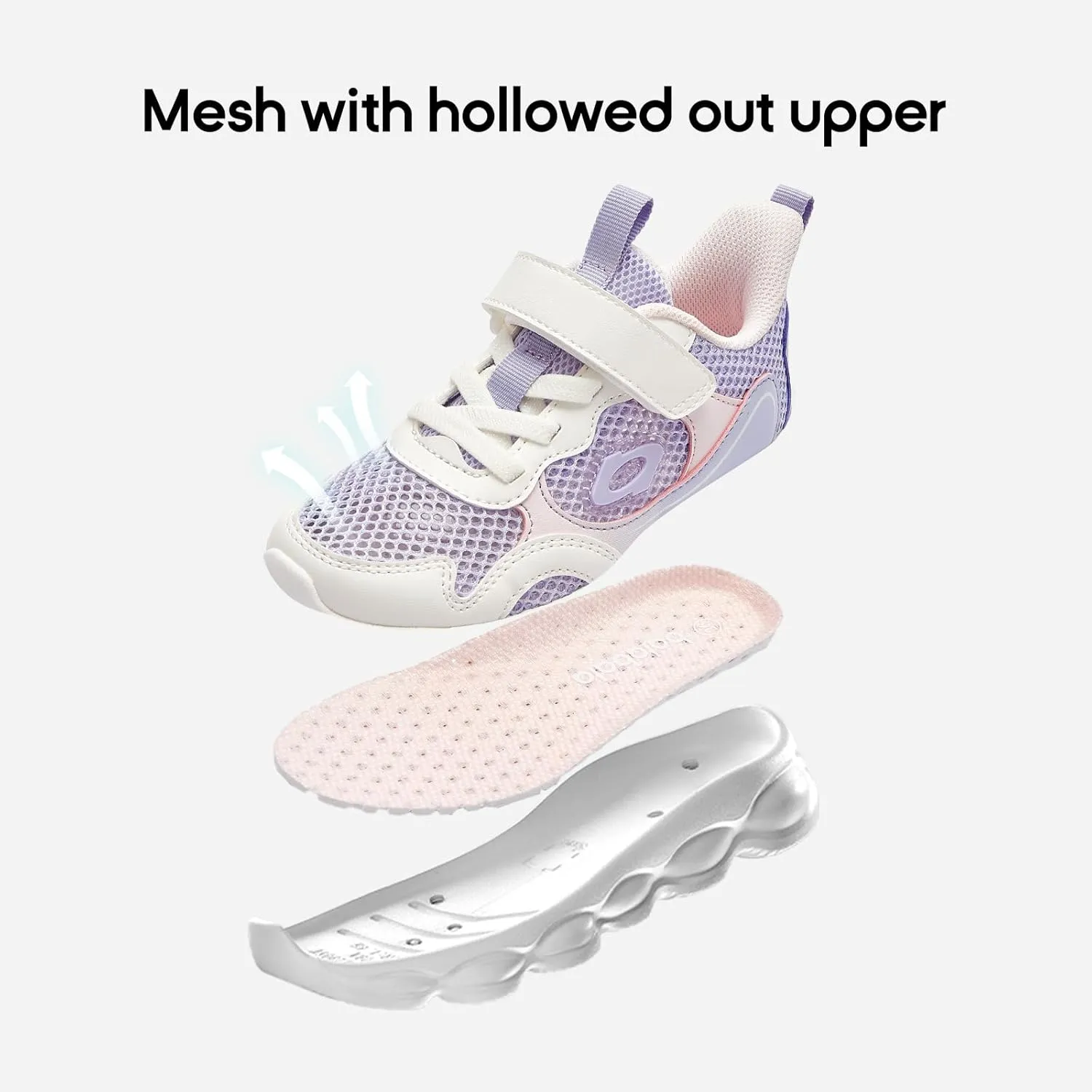 Balabala Kids Boys Girls Sneakers Walking Shoes Breathable Athletic Sport Running Tennis Shoes