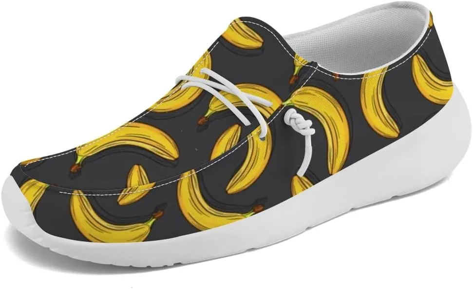Banana Sneakers Women Men Loafers Slip-on Shoes Banana Gifts for Women Men