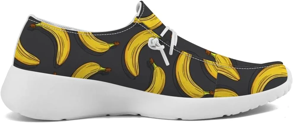 Banana Sneakers Women Men Loafers Slip-on Shoes Banana Gifts for Women Men