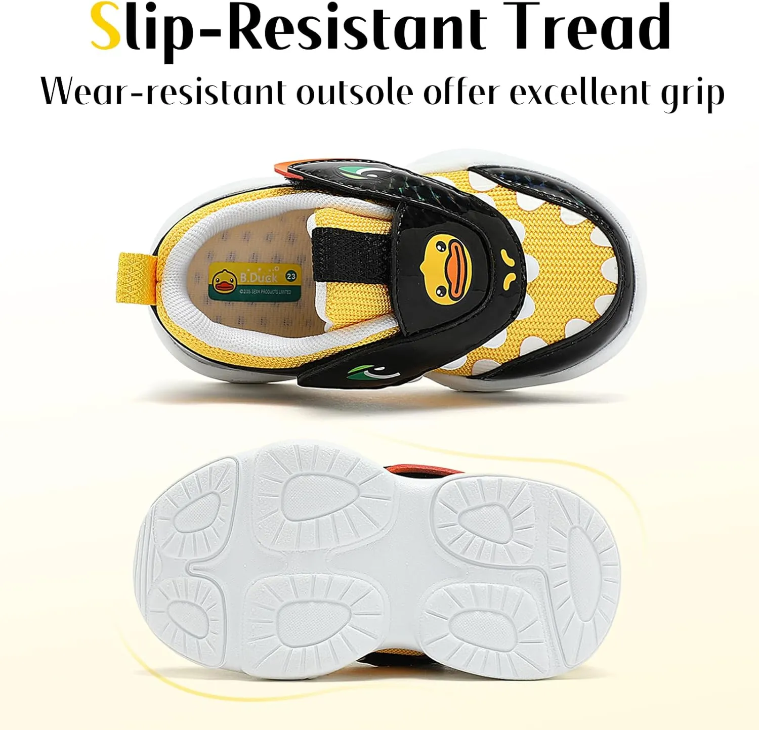 B.Duck Toddler Shoes for Girl and Boy [Toddler 4-Toddler 12] Kids Shoes Toddler Sneakers Girls Shoes Toddler Running Shoes Toddler Sneakers for Toddler/Little Kid Shoes