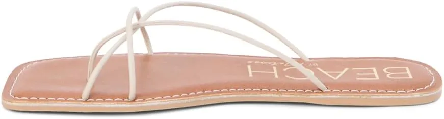 BEACH by Matisse Womens Coastline Strappy Flat Casual Sandals Casual - Off White