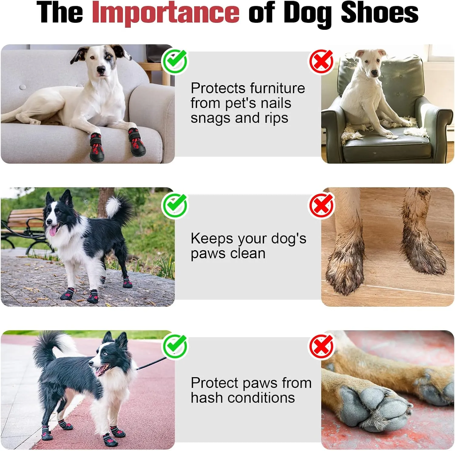BEAUTYZOO Dog Boots Paw Protector for Medium Large Dogs, Breathable Mesh Dog Shoes for Hot Pavement, Dog Booties with Reflective Straps, Puppy Outdoor Rugged Anti-Slip Sole for Hiking Running 4PCS/Set