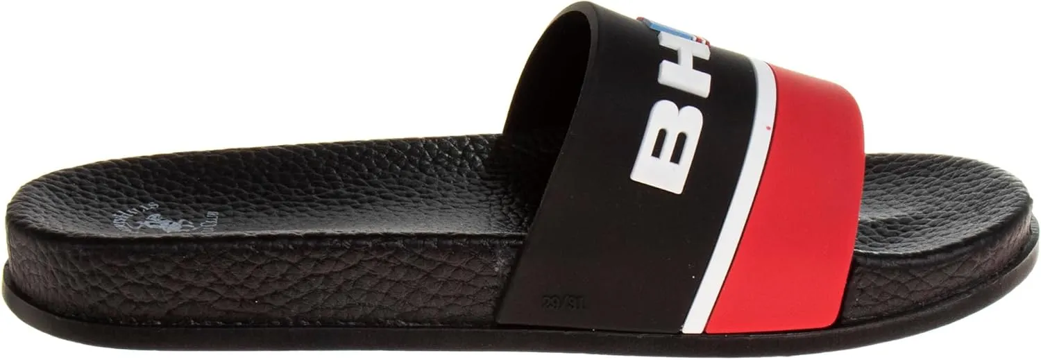 Beverly Hills Polo Club Boy's Slides Comfortable Non-Slip Sandals (Toddler-Big Kid)