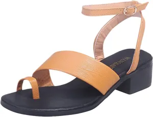 Block Heel Sandals for Women Dressy Summer Ankle Straps Toe Ring Open Toe Straps Mid-Heel One-line Buckle Slippers Comfy Casual Outdoor Shoes