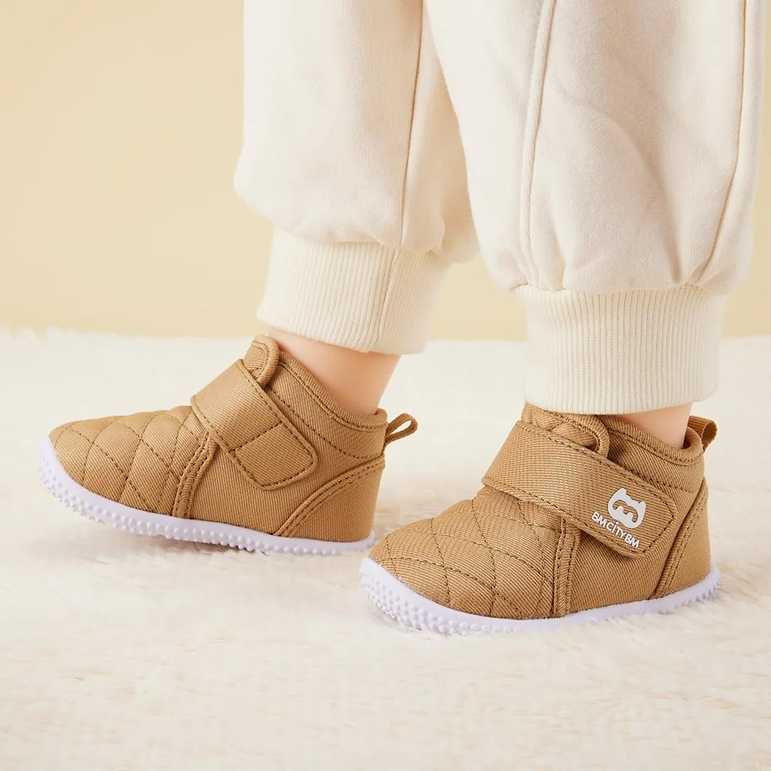 BMCiTYBM Baby Shoes Boy Girl Sneakers Winter Warm Non Slip First Walking Infant Shoes 6-24 Months