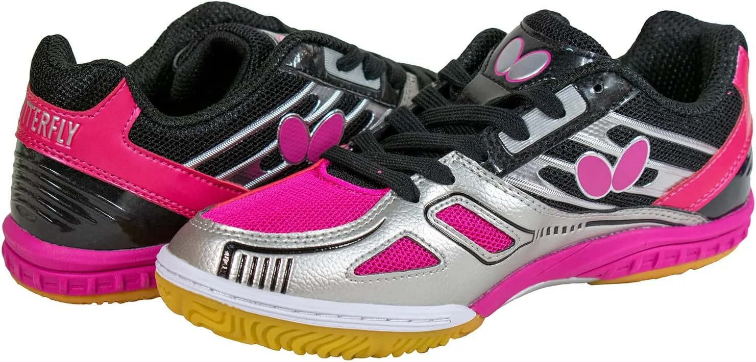 Butterfly Lezoline Mach Shoes - Professional Table Tennis Shoe, Shock Absorbing, Lightweight, Superior Grip, Great Comfort, Durable, Ping Pong Shoes