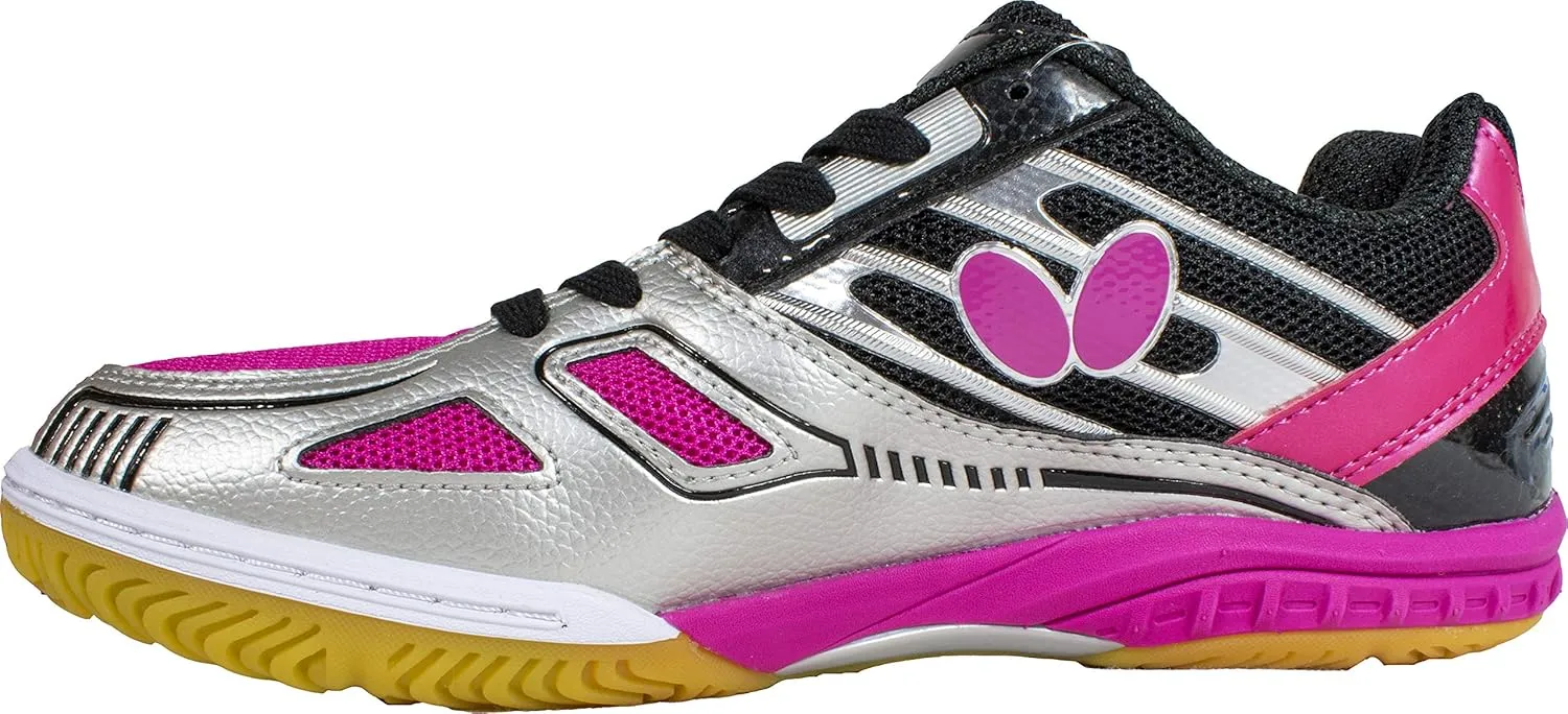 Butterfly Lezoline Mach Shoes - Professional Table Tennis Shoe, Shock Absorbing, Lightweight, Superior Grip, Great Comfort, Durable, Ping Pong Shoes