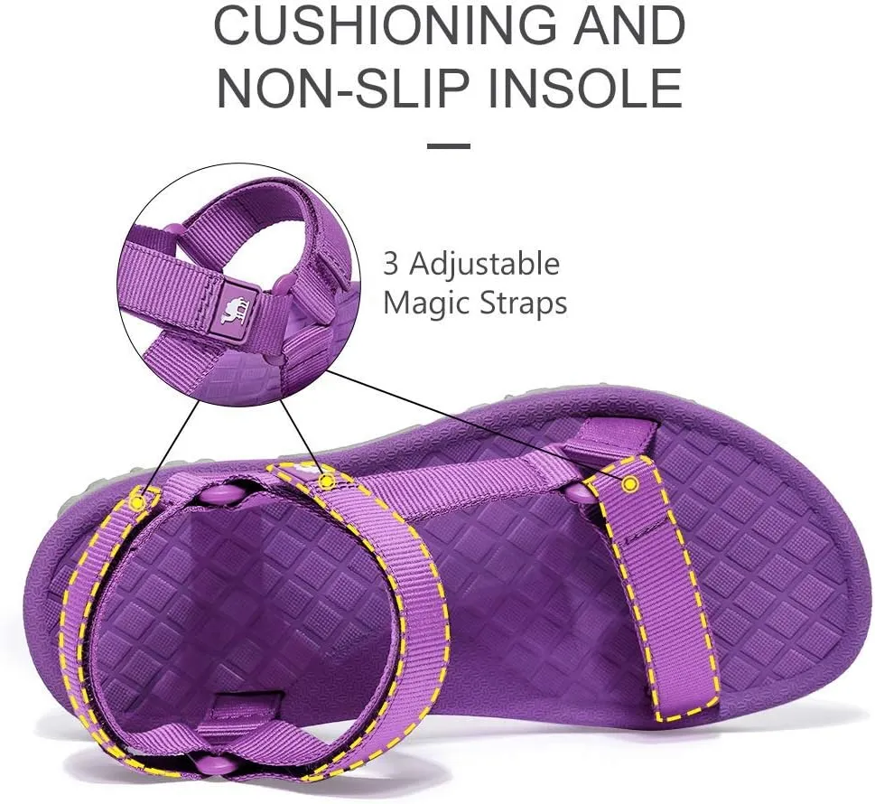 CAMEL CROWN Hiking Sport Sandals for Women Anti-skidding Water Sandals Comfortable Athletic Sandals for Outdoor Wading Beach