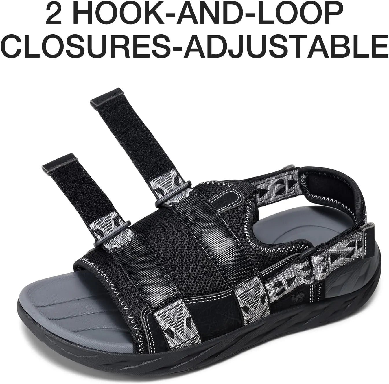 CAMEL CROWN Men's Hiking Sandals Anti-slipping Athletic Water Shoes with Arch Support Adjustable Straps Summer Sandal