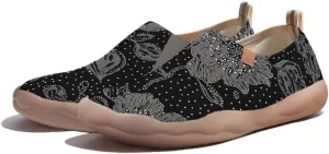 Casual Loafers for Women Art Painted Travel Slip On Shoes Lightweight Comfort Knitted Walking Sneakers