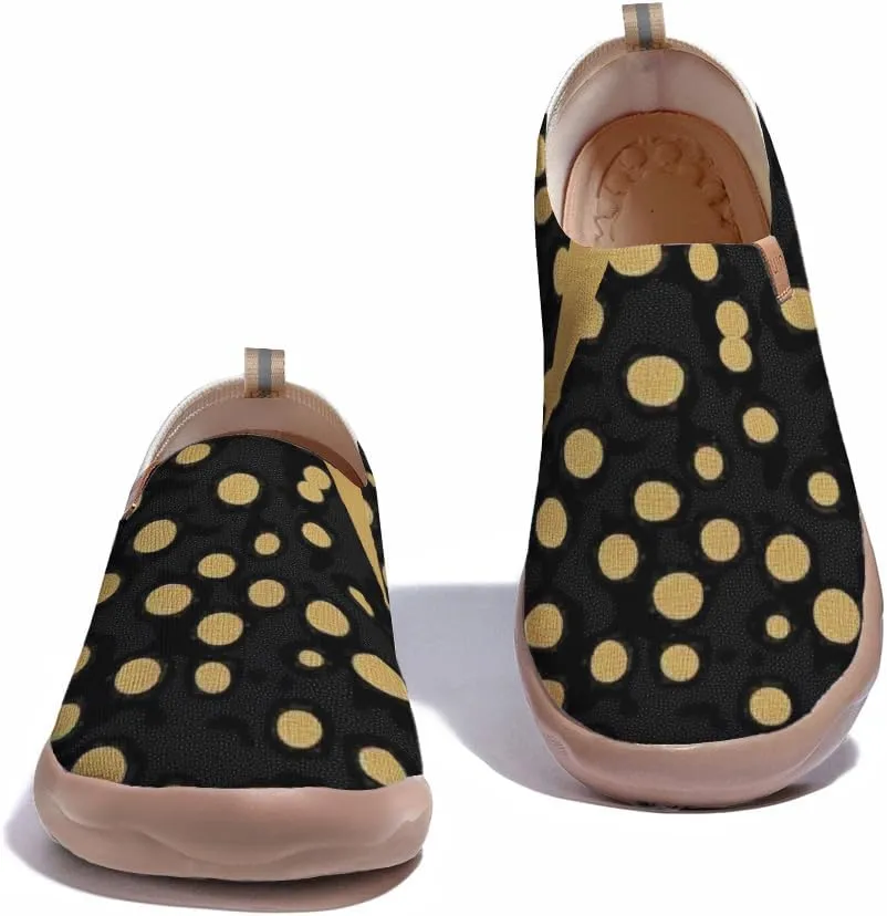 Casual Loafers for Women Art Painted Travel Slip On Shoes Lightweight Comfort Knitted Walking Sneakers