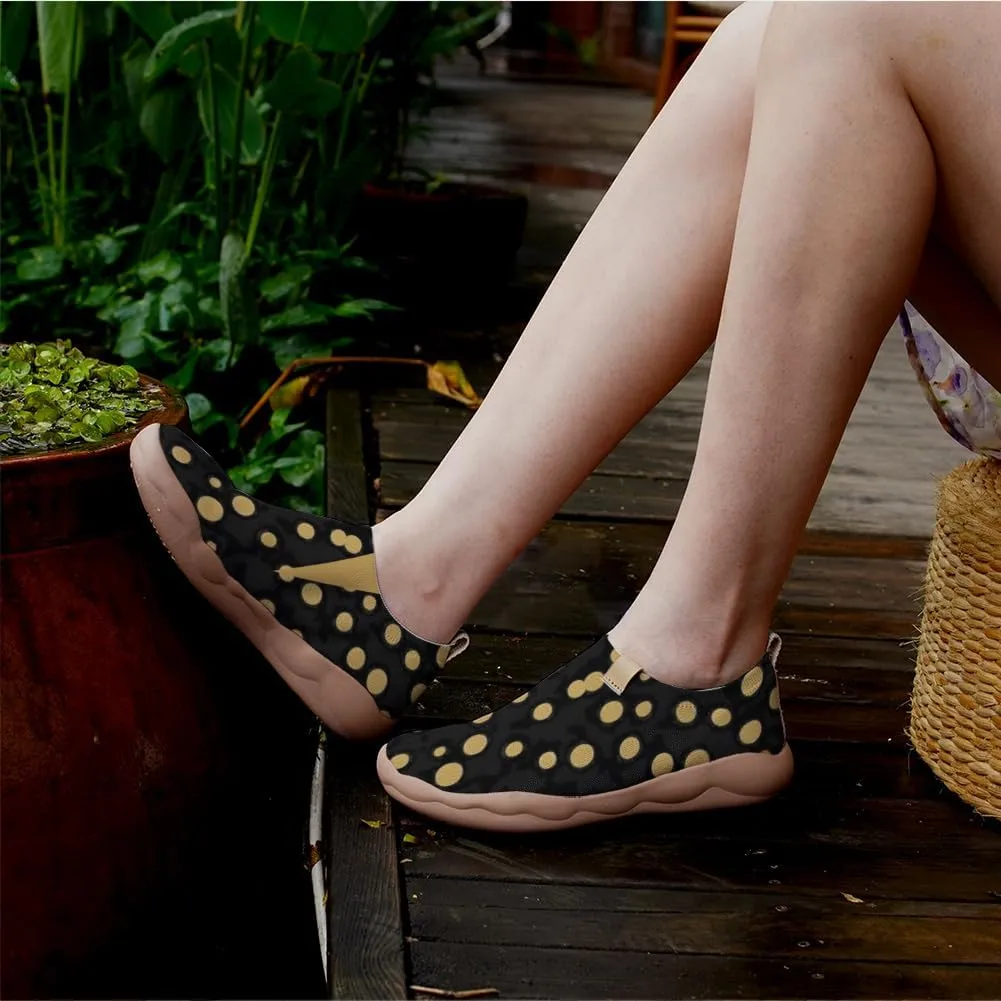 Casual Loafers for Women Art Painted Travel Slip On Shoes Lightweight Comfort Knitted Walking Sneakers