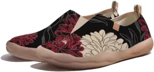 Casual Loafers for Women Art Painted Travel Slip On Shoes Lightweight Comfort Knitted Walking Sneakers