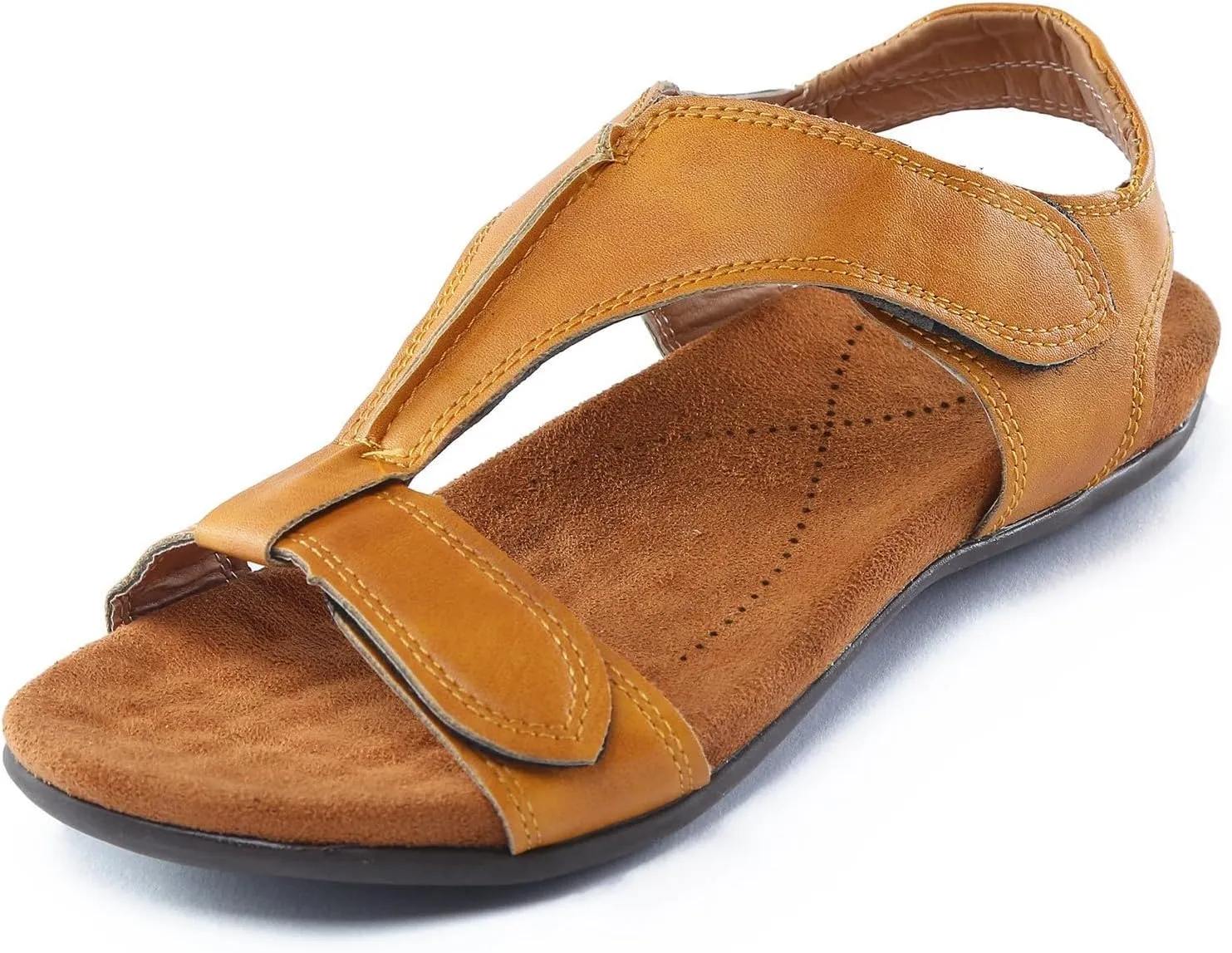 Cathalem Women's Comfy Orthotic Sandals 2024 Flat Arch Massage Casual Beach Sandals Womens Arch Support Flat Sandals