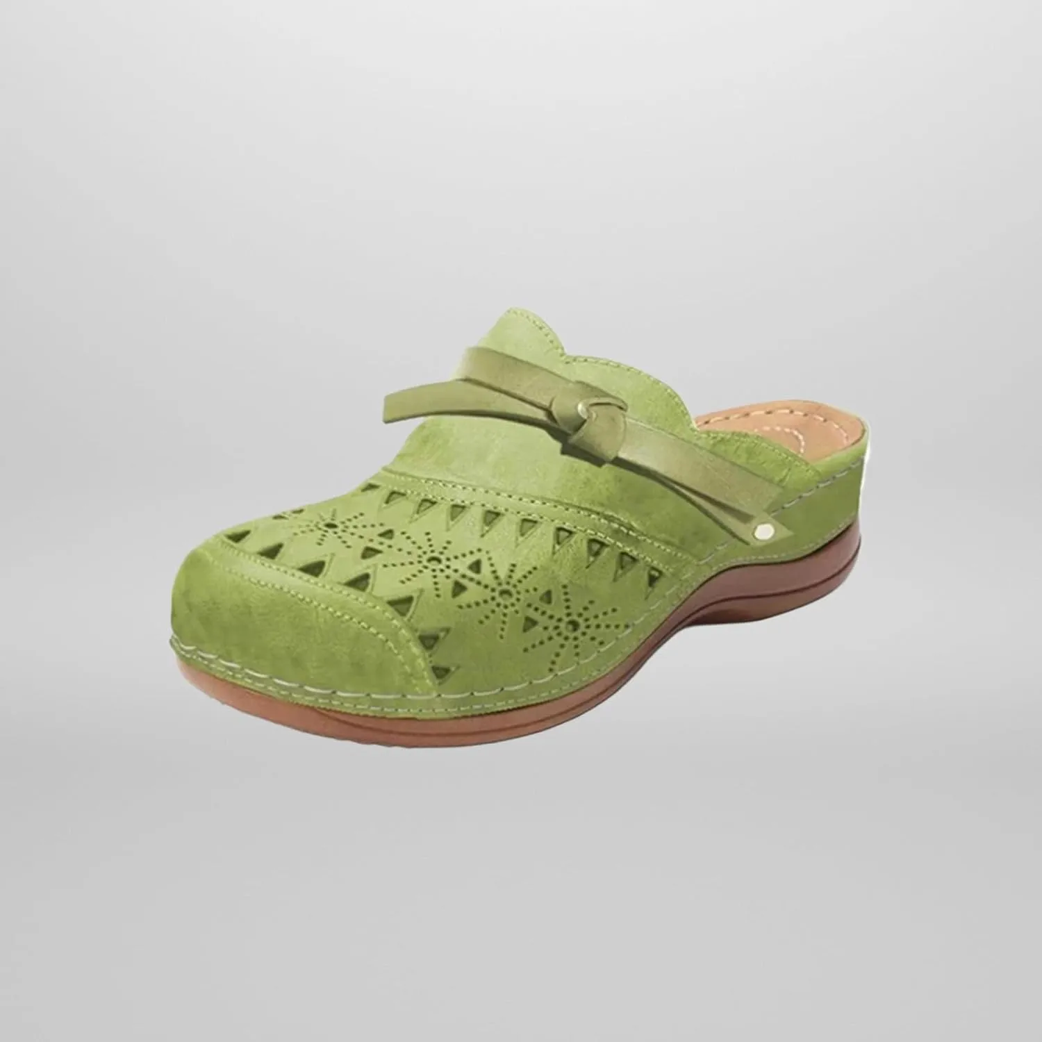 Clogs for Women Comfortable Arch Support Orthopedic Sandals Closed Toe Platform Wedge Sandals Hollow Out Slip On Slippers Non-Slip Retro Outdoors Casual Boho Summer Beach Sandal