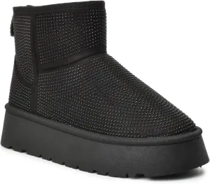 CLOUDAIR Women's Ankle Comfort Winter Boots with plush faux Fur, Stylish studded design & Durable, Slip-On trendy women's Winter Footwear