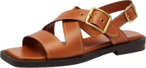 Coach Women's Archival Buckle Flat Sandal Platform