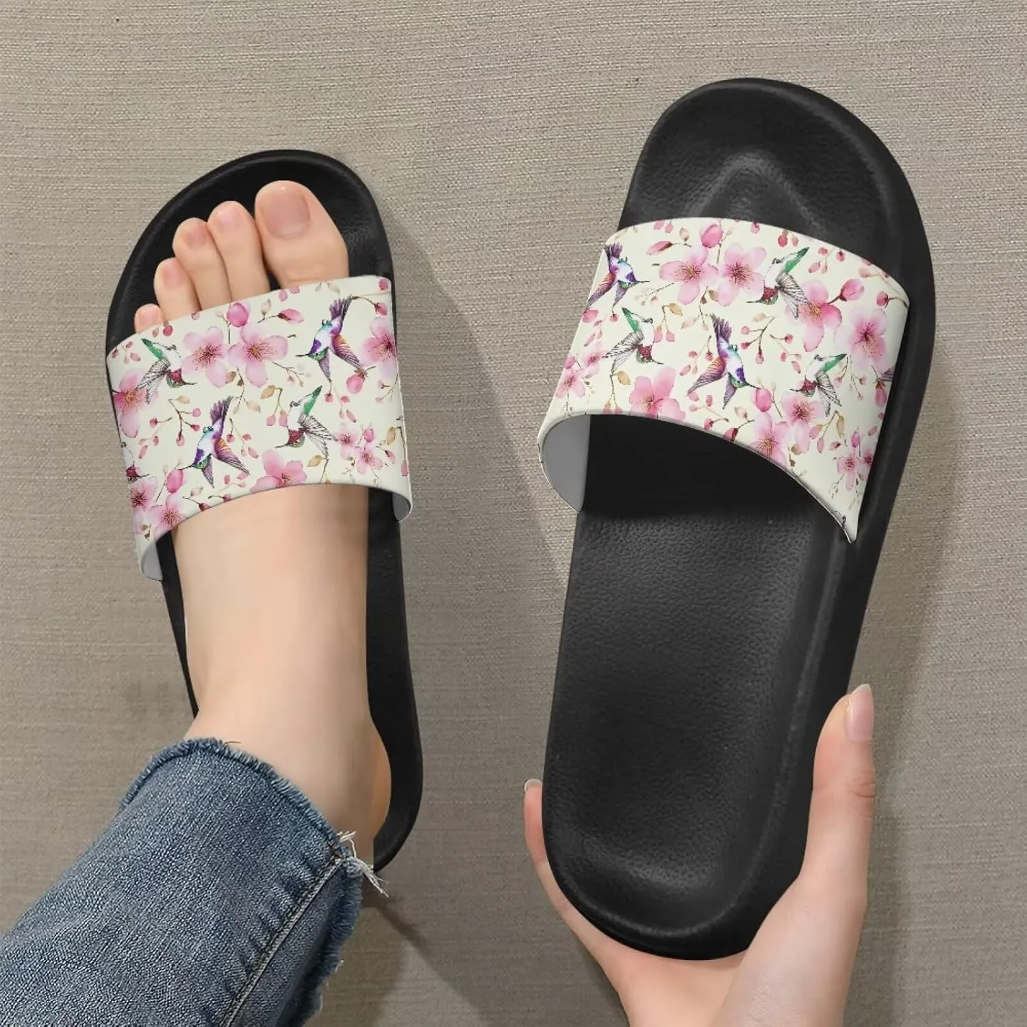 Coloranimal Slippers for Women Sandals Women Comfortable Slide Sandals with Non Slip Sole Fashion Lightweight Shower Shoes House Slippers