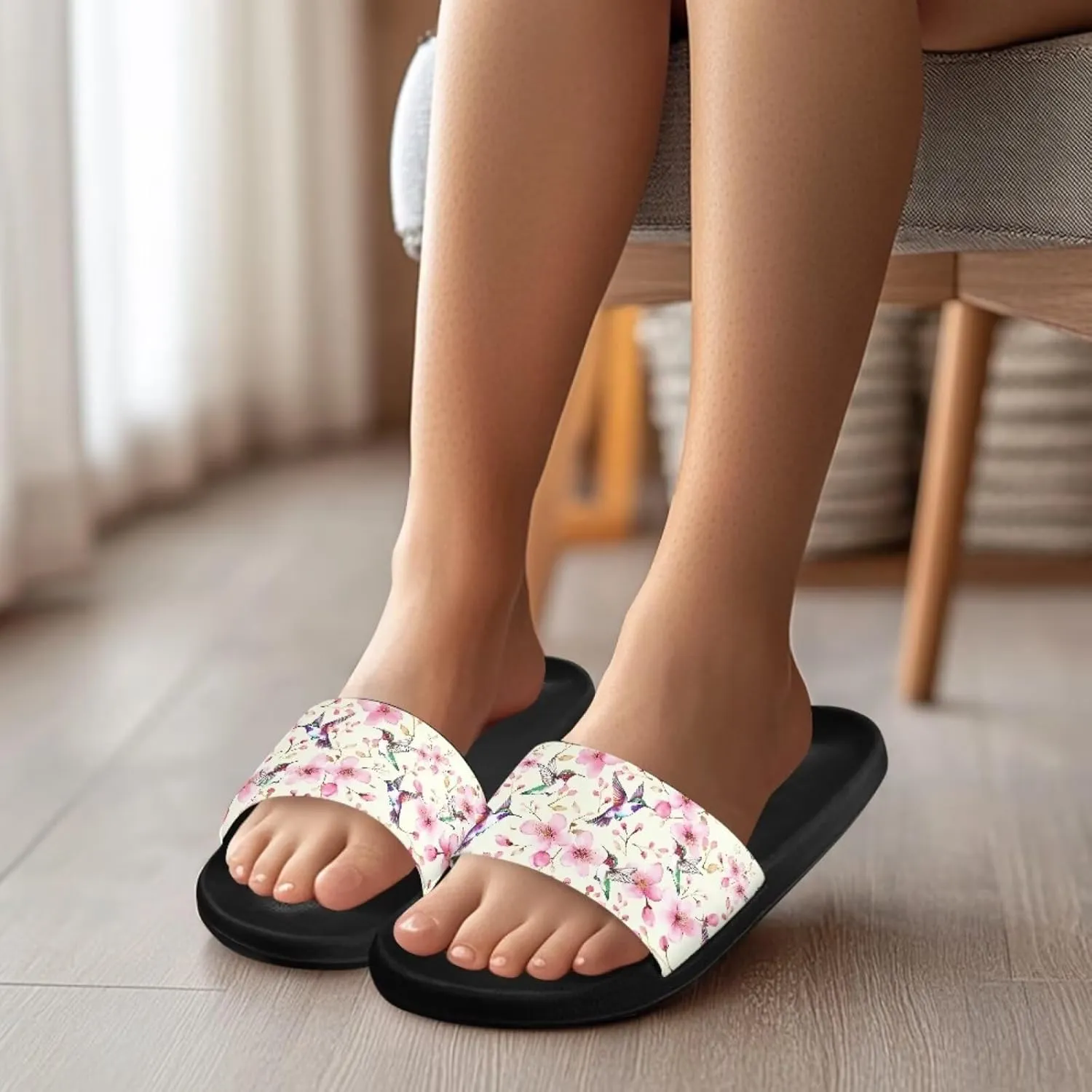 Coloranimal Slippers for Women Sandals Women Comfortable Slide Sandals with Non Slip Sole Fashion Lightweight Shower Shoes House Slippers