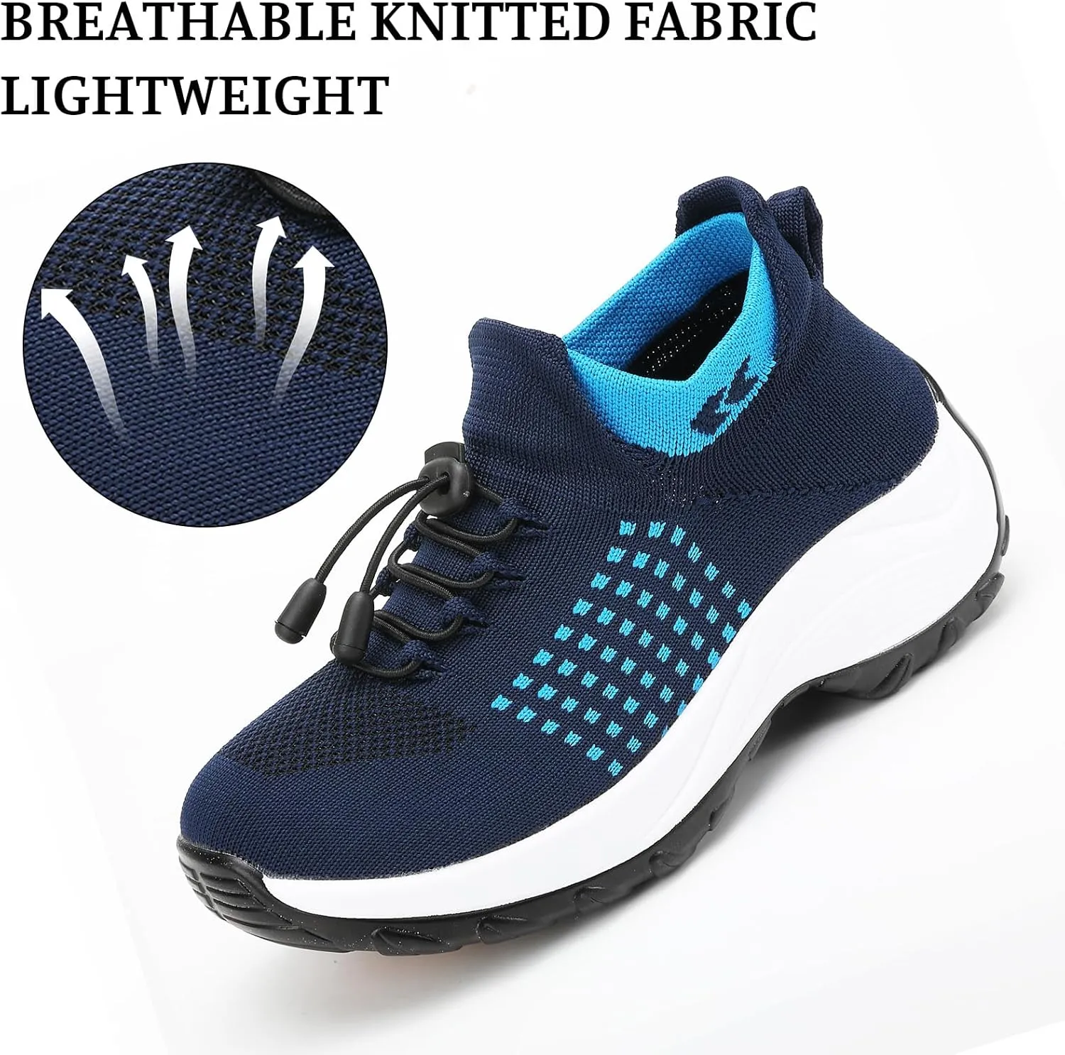 Comfort Wear Orthowear Shoes for Women&Men Orthopedic Shoes Lightweight Casual Breathable Running Walking Sneakers Non Slip Stretch Cushion Shoe Athletic Ortho Comfortwear for Plantar Fasciitis Unisex