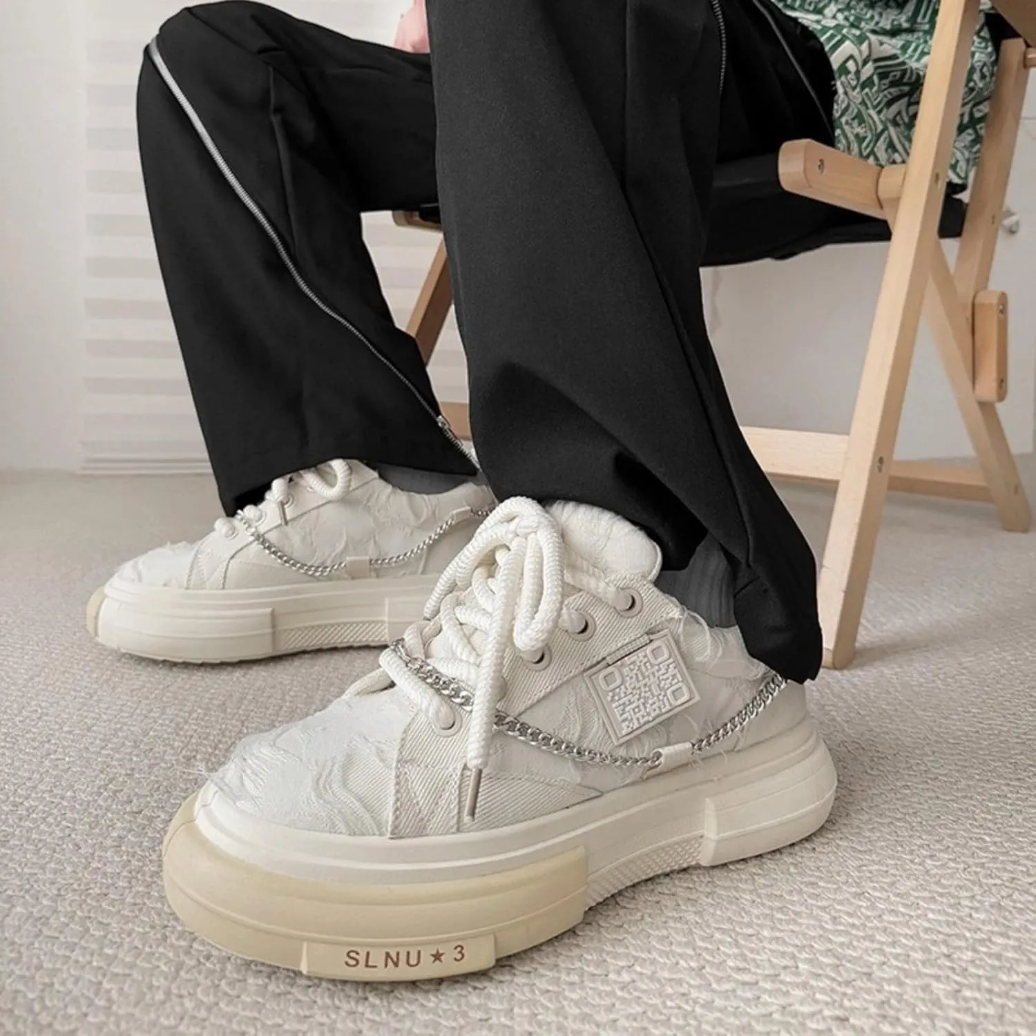 Cool Chunky Sneaker for Women Y2K Sporty Platform Sneakers Thick Sole Aesthetic Walking Shoes