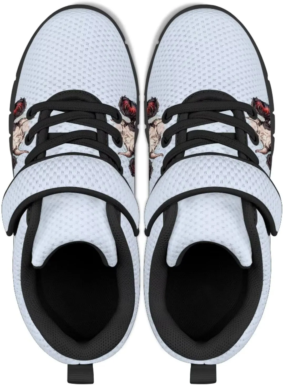 Cow Print Running Shoes for Boys Girls Tennis Sneakers Non Slip Athletic Walking Strap Shoes