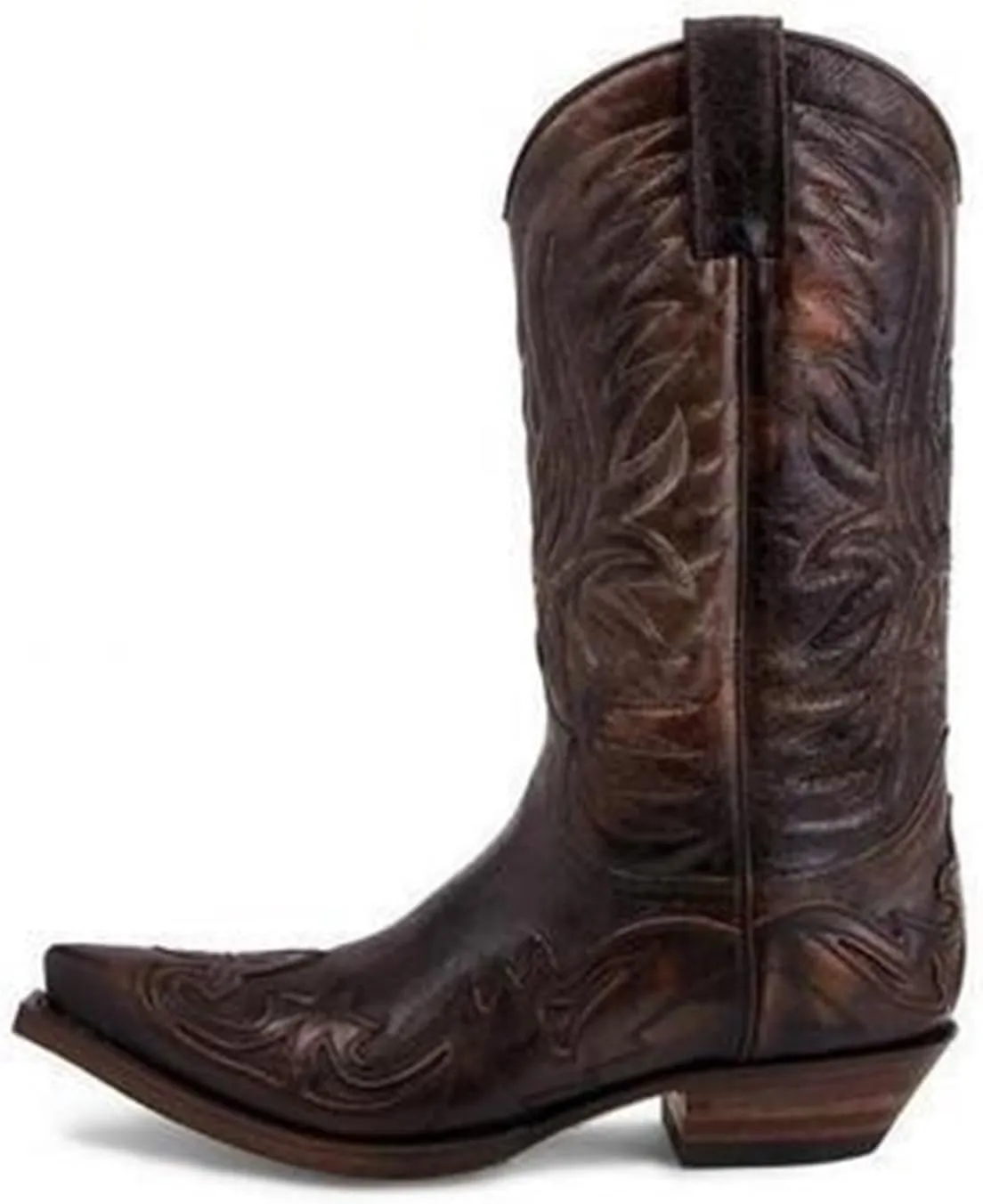 Cowboy Boots Men Boots Casual Work Boots Traditional Embroidered Low Heel Stitching Country Boot Western Boot Fashionable Boots