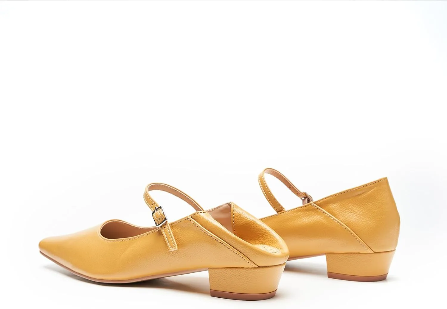 C.Paravano Convertible Mary Jane Shoes for Women - Fold Down Heel Shoes Low Mules Two-Way Adjustable Backless Loafers