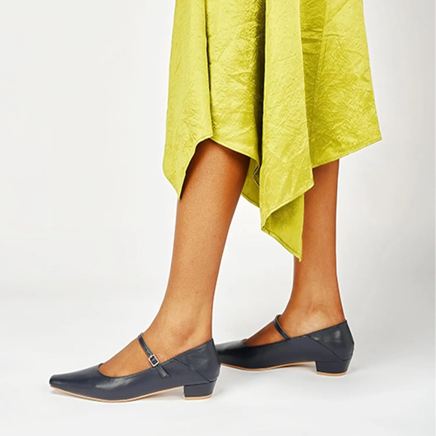 C.Paravano Convertible Mary Jane Shoes for Women - Fold Down Heel Shoes Low Mules Two-Way Adjustable Backless Loafers