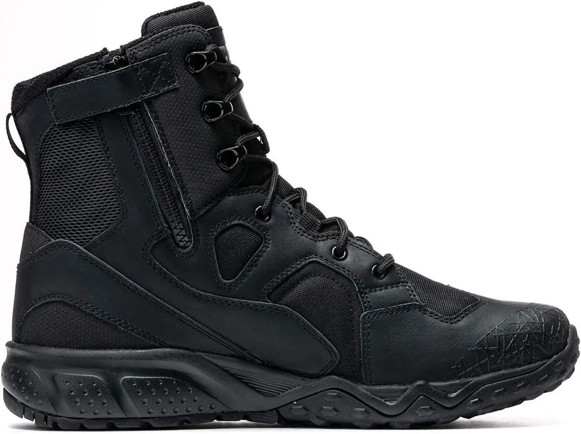 CQR Men's Military Tactical Boots, Lightweight 6 Inches Combat Boots, Durable EDC Outdoor Work Boots
