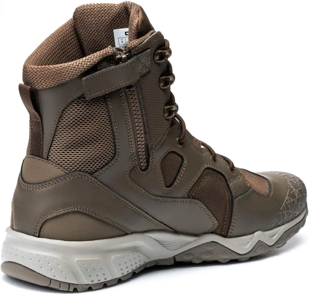 CQR Men's Military Tactical Boots, Lightweight 6 Inches Combat Boots, Durable EDC Outdoor Work Boots