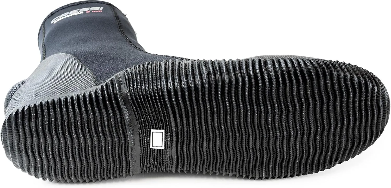 Cressi Neoprene Adult Anti-Slip Sole Boots - for Water Sports: Scuba Diving, Snorkeling, Diving, Rafting, Windsurfing
