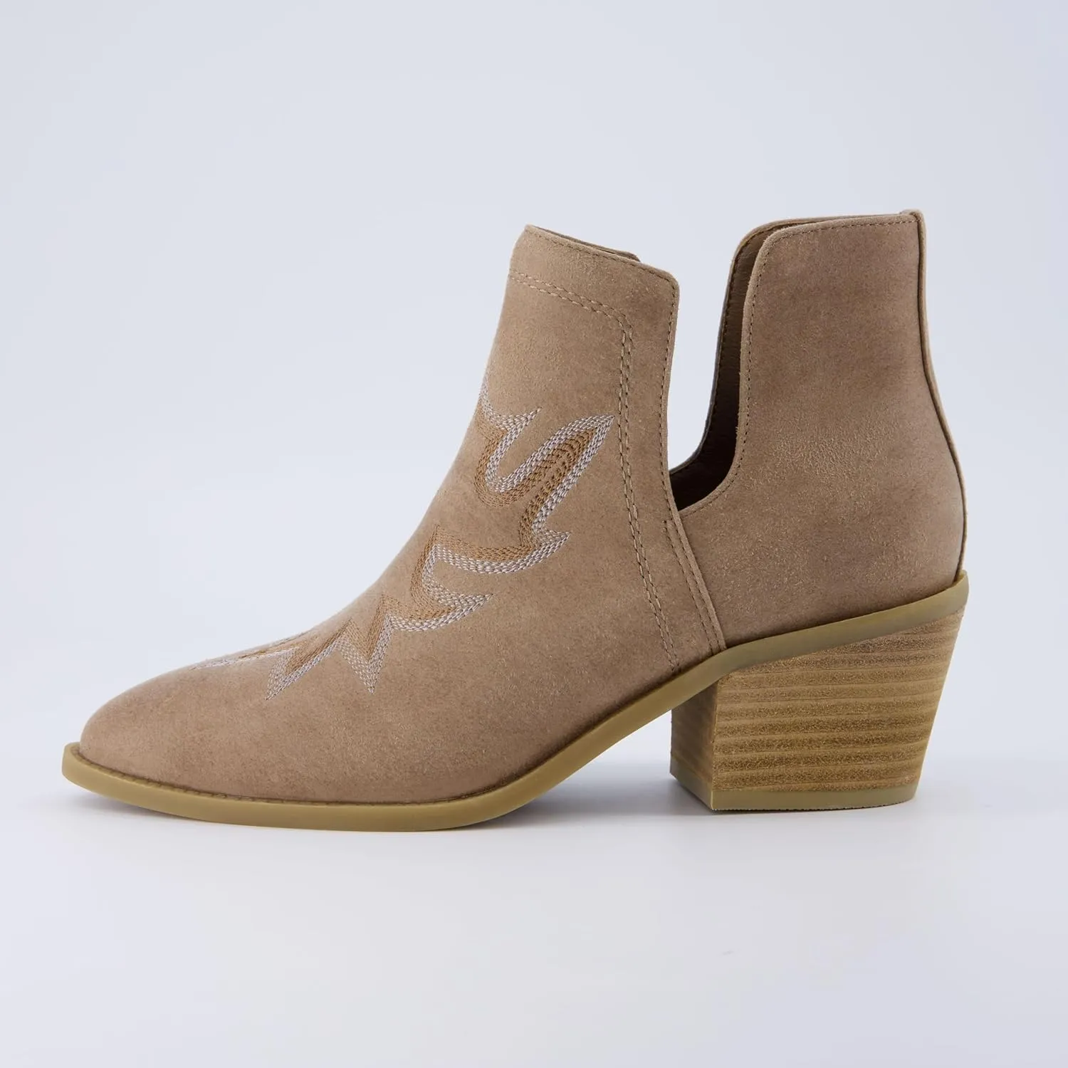 CUSHIONAIRE Women's Rustler Western bootie  Memory Foam, Wide Widths Available