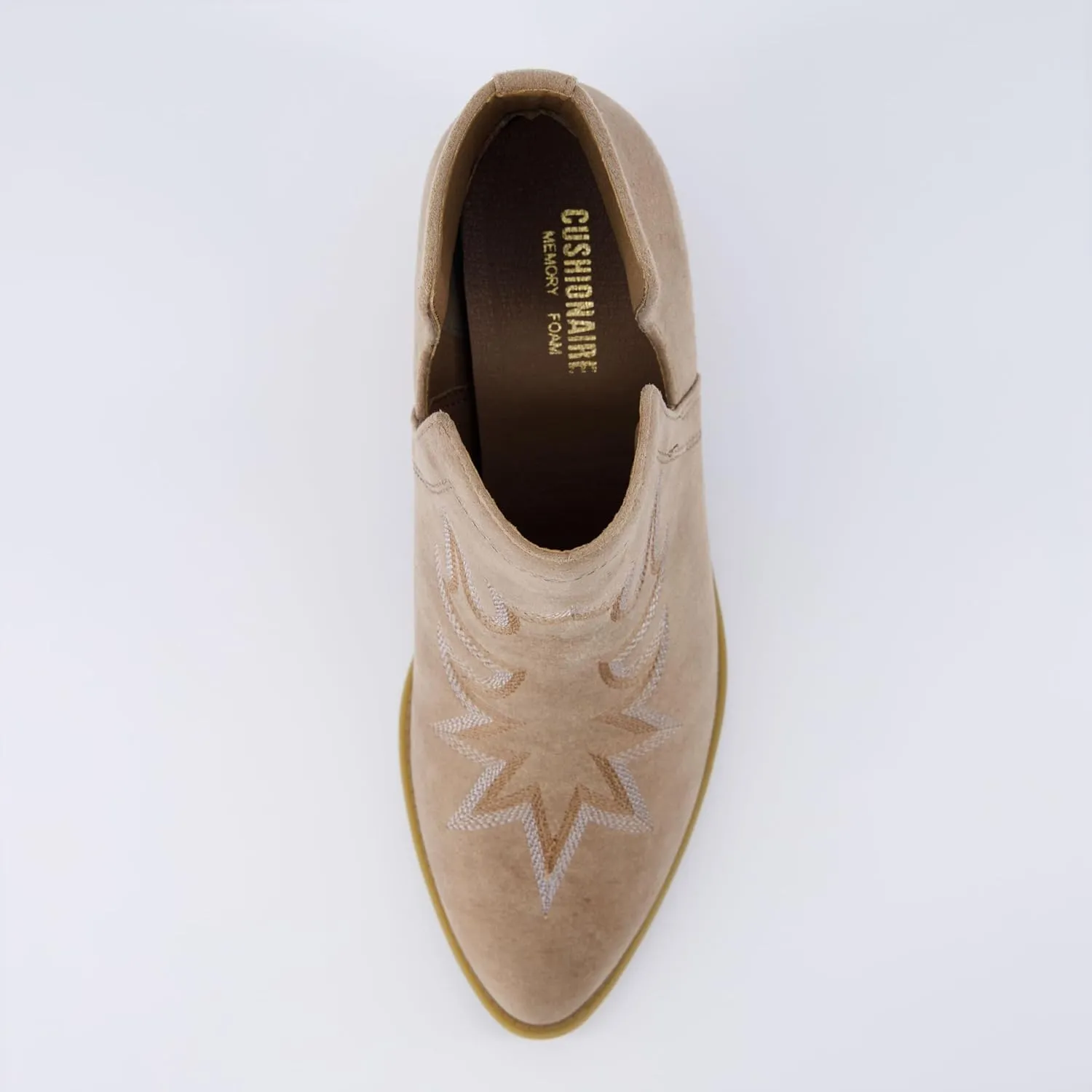CUSHIONAIRE Women's Rustler Western bootie  Memory Foam, Wide Widths Available