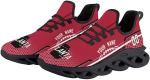 Custom City Football Flex Sneakers Personalized Name Number Athletic Shoes Fans Gifts Breathable Casual Shoes for Men Women