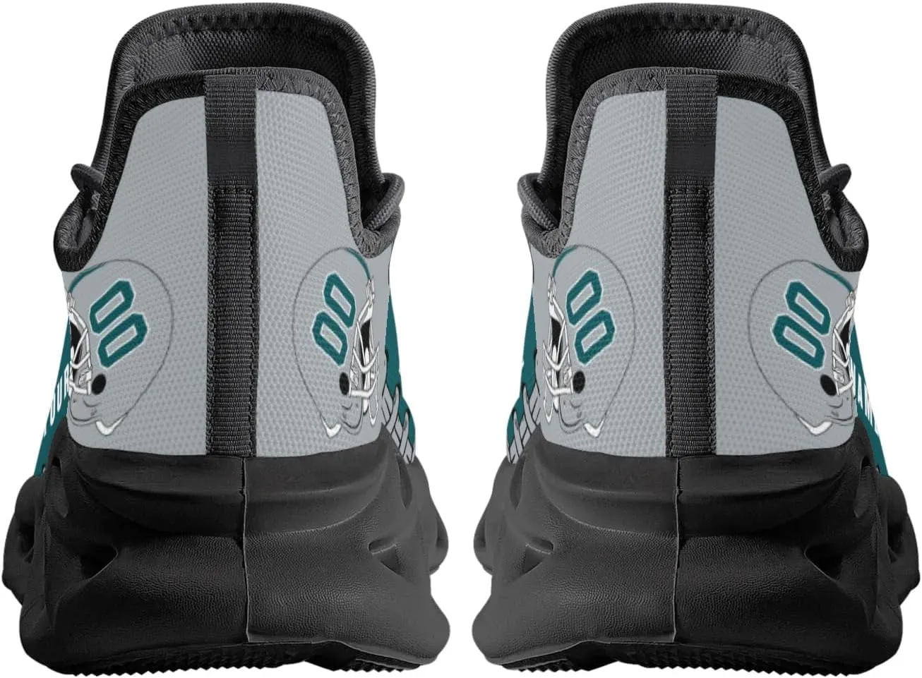 Custom Football Flex Control Sneakers Personalized Fans Men's Breathable Name Number Gifts Workout Athletic Gym Slip-on Shoes
